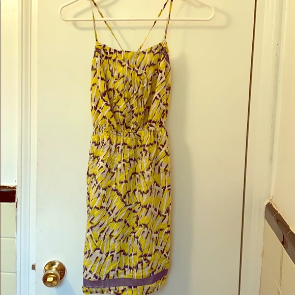 BCBGeneration Dresses & Skirts - Yellow and blue strappy dress. Size S, never worn